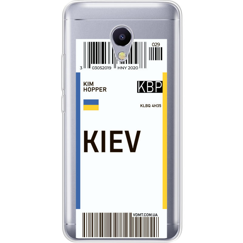 Прозрачный чехол Uprint Meizu M5s Ticket Kiev