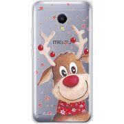 Прозрачный чехол Uprint Meizu M5s Winter Deer