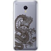 Прозрачный чехол Uprint Meizu M5s Chinese Dragon