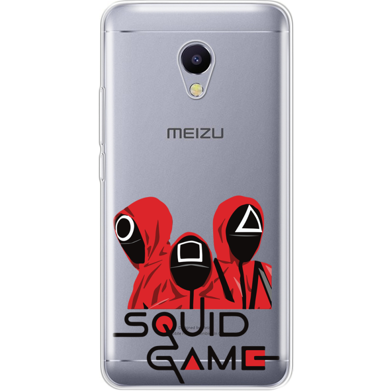 Прозрачный чехол Uprint Meizu M5s siquid game люди в красном