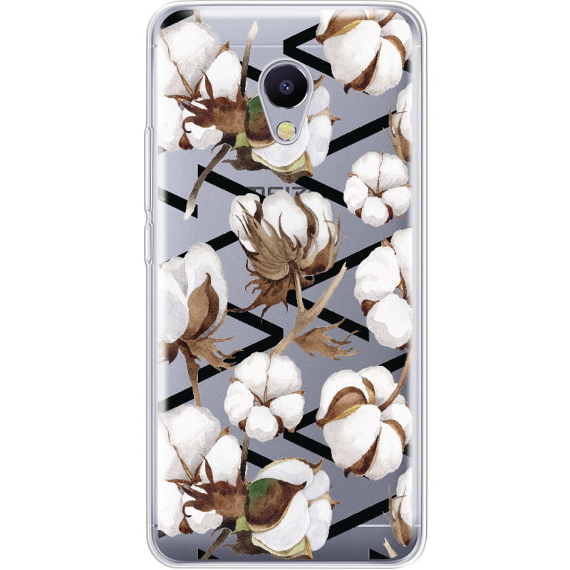 Прозрачный чехол Uprint Meizu M5s Cotton flowers