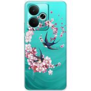 Чохол зі стразами Realme 14T Swallows and Bloom