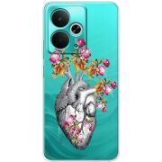 Чохол зі стразами Realme 14T Heart