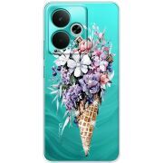 Чохол зі стразами Realme 14T Ice Cream Flowers