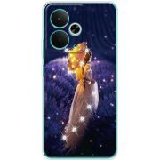 Чохол зі стразами Realme 14T Girl with Umbrella