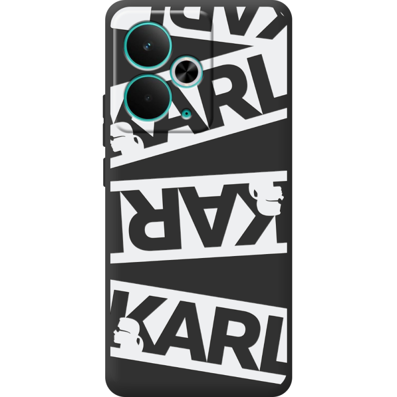 Чорний чохол BoxFace Realme 14T White Karl