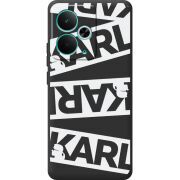 Чорний чохол BoxFace Realme 14T White Karl