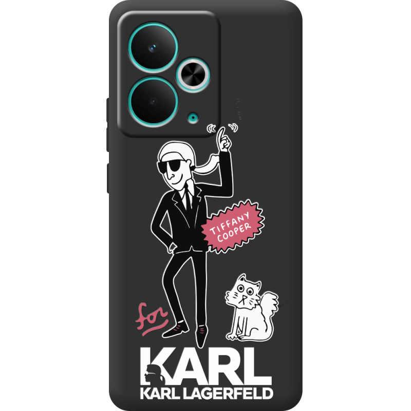 Чорний чохол BoxFace Realme 14T For Karl