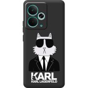 Чорний чохол BoxFace Realme 14T Cat in Black