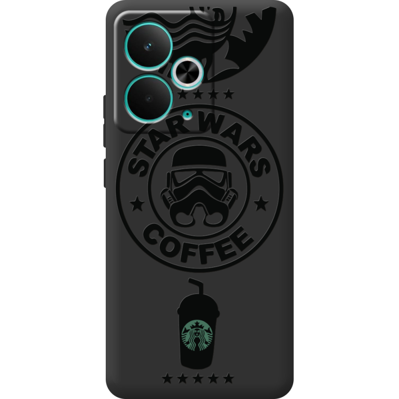 Чорний чохол BoxFace Realme 14T Dark Coffee