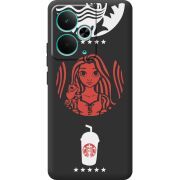 Чорний чохол BoxFace Realme 14T RedWhite Coffee