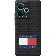 Чорний чохол BoxFace Realme 14T Tommy Print