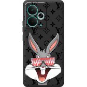 Чорний чохол BoxFace Realme 14T looney bunny