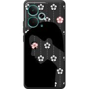 Чорний чохол BoxFace Realme 14T Flower Hair