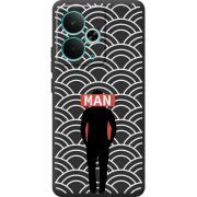 Чорний чохол BoxFace Realme 14T Man Pattern