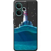 Чорний чохол BoxFace Realme 14T Lighthouse