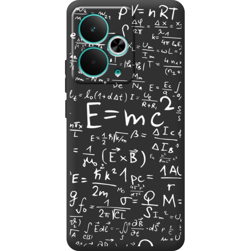 Чорний чохол BoxFace Realme 14T E=mc2