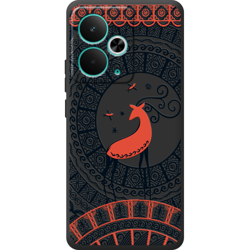 Чорний чохол BoxFace Realme 14T Ornament