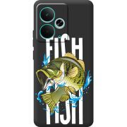 Чорний чохол BoxFace Realme 14T Fish
