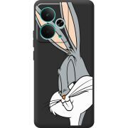 Чорний чохол BoxFace Realme 14T Lucky Rabbit