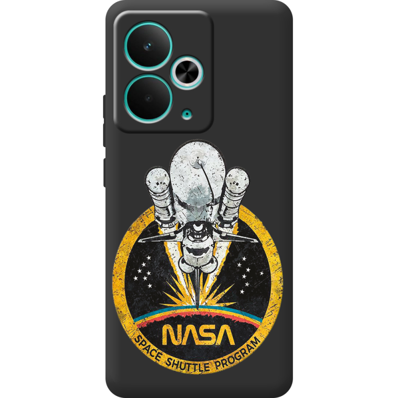 Чорний чохол BoxFace Realme 14T NASA Spaceship