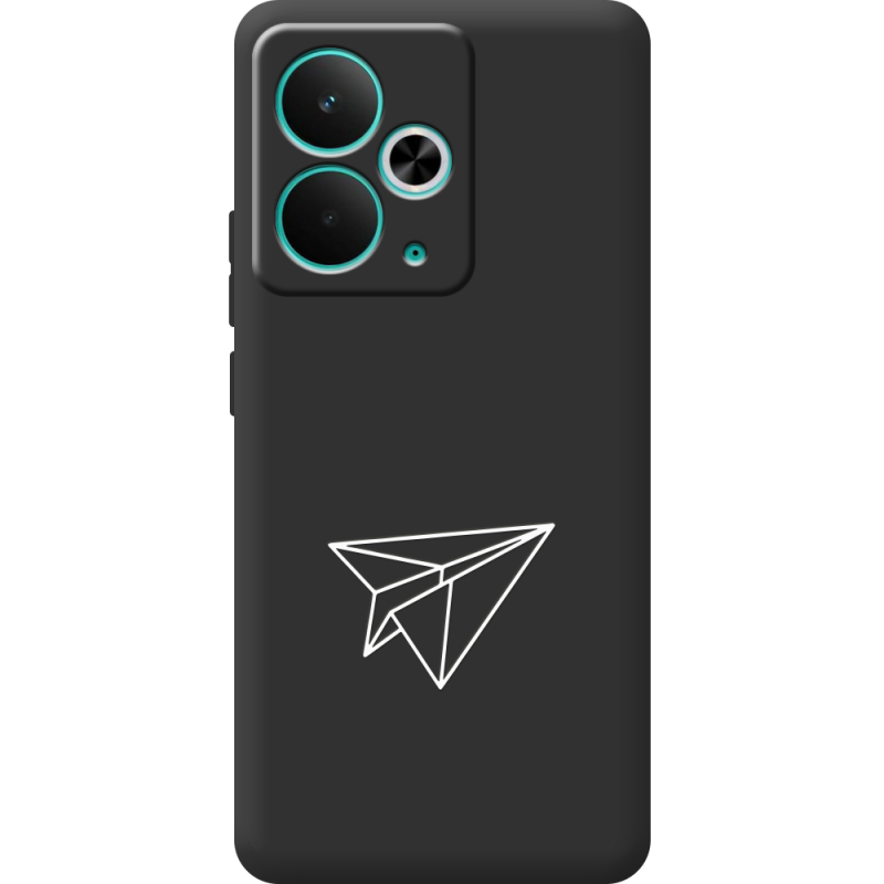 Чорний чохол BoxFace Realme 14T Paper Plane