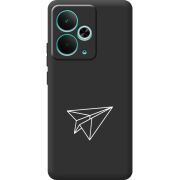Чорний чохол BoxFace Realme 14T Paper Plane