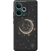 Чорний чохол BoxFace Realme 14T Moon