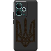 Чорний чохол BoxFace Realme 14T Ukrainian Trident