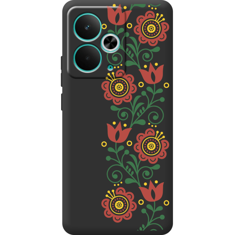 Чорний чохол BoxFace Realme 14T Ethno