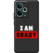 Чорний чохол BoxFace Realme 14T I'm Crazy