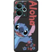 Чорний чохол BoxFace Realme 14T Гавайський гість Stich