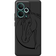 Чорний чохол BoxFace Realme 14T Horse