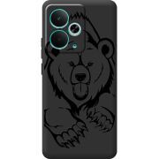 Чорний чохол BoxFace Realme 14T Grizzly Bear