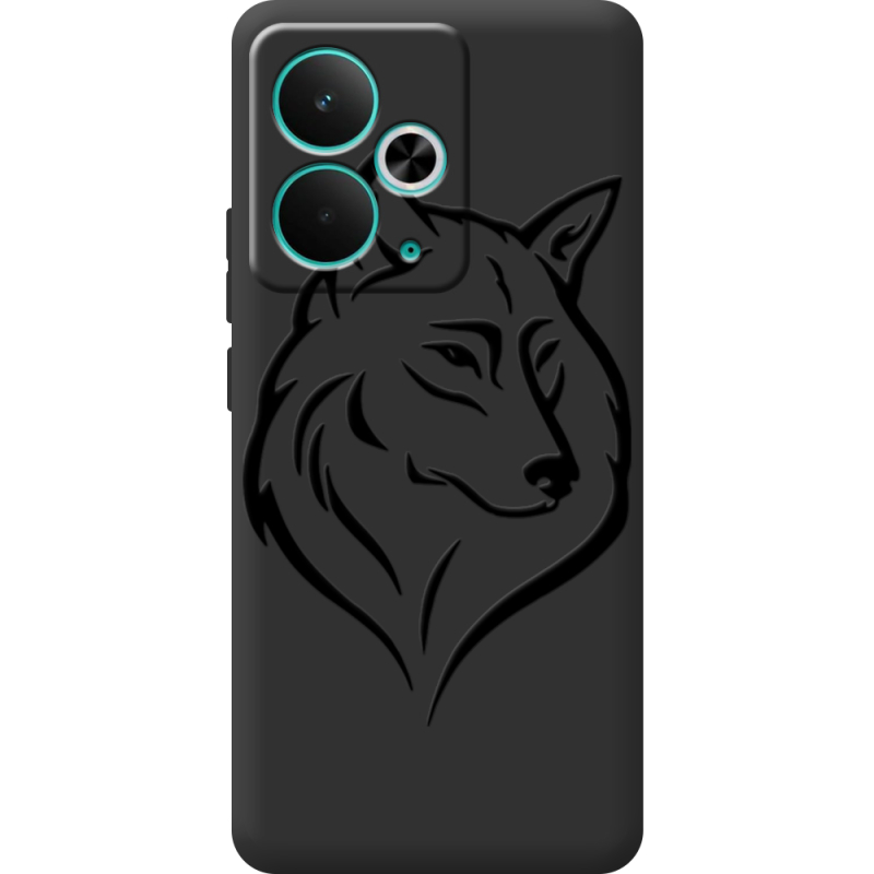 Чорний чохол BoxFace Realme 14T Wolf
