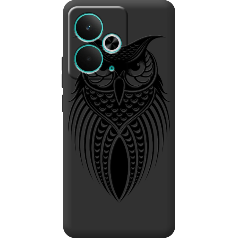 Чорний чохол BoxFace Realme 14T Owl