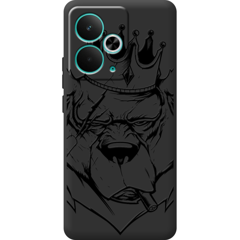 Чорний чохол BoxFace Realme 14T Bear King