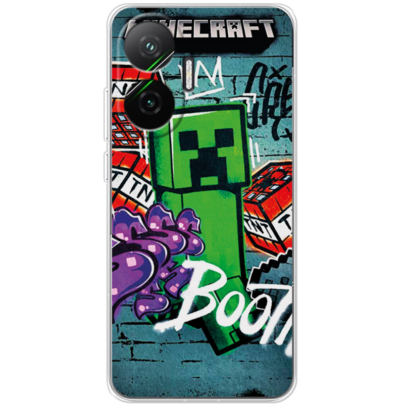 Чохол BoxFace Poco F7 Minecraft Graffiti