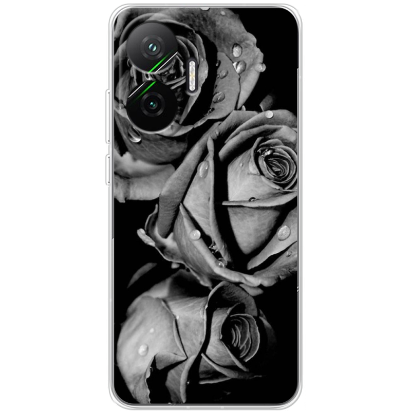 Чохол BoxFace Poco F7 Black and White Roses