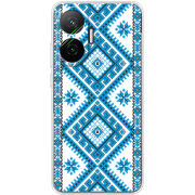 Чохол BoxFace Poco F7 Блакитний Орнамент