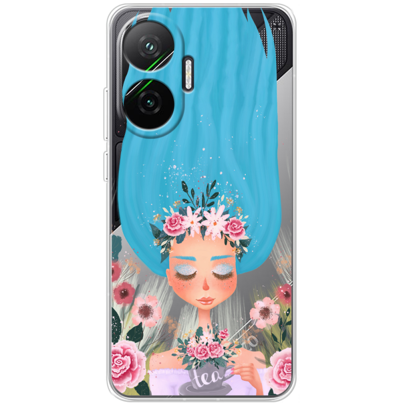 Прозорий чохол BoxFace Poco F7 Blue Hair