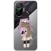 Прозорий чохол BoxFace Poco F7 Winter Morning Girl