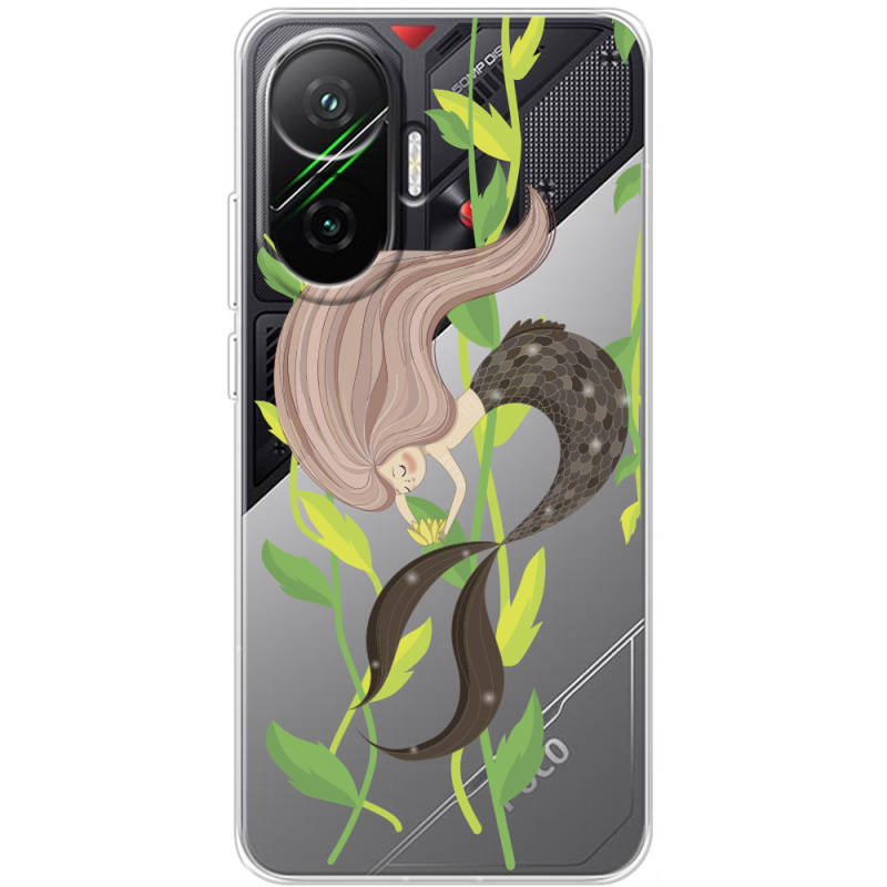 Прозорий чохол BoxFace Poco F7 Cute Mermaid