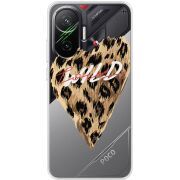 Прозорий чохол BoxFace Poco F7 Wild Love