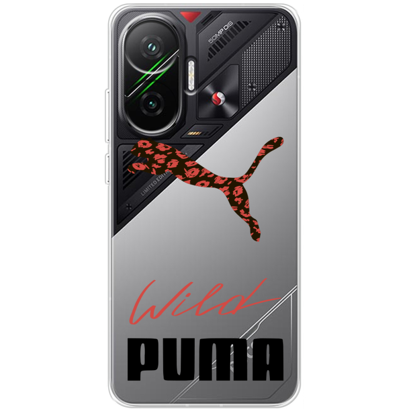 Прозорий чохол BoxFace Poco F7 Wild Cat