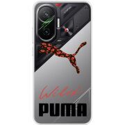 Прозорий чохол BoxFace Poco F7 Wild Cat