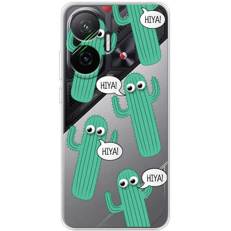 Прозорий чохол BoxFace Poco F7 с 3D-глазками HIYA