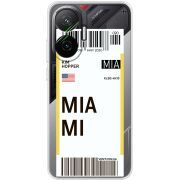 Прозорий чохол BoxFace Poco F7 Ticket Miami