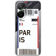 Прозорий чохол BoxFace Poco F7 Ticket Paris