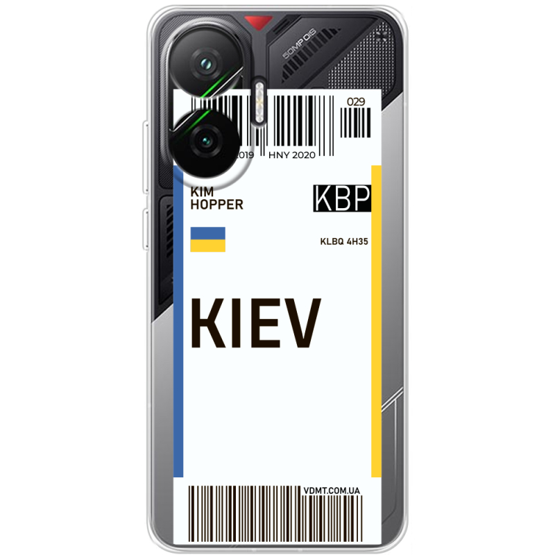 Прозорий чохол BoxFace Poco F7 Ticket Kiev